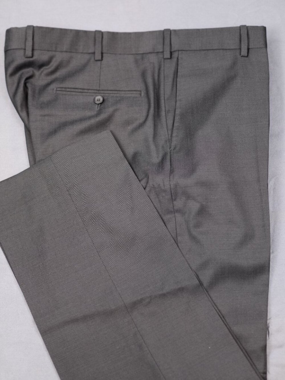 JW Nordstrom Flat Front Trousers Made in Italy Gray 38x31